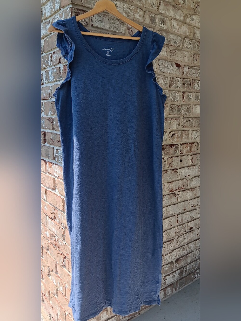 Universal Thread Blue Dress With Ruffle Sleeve